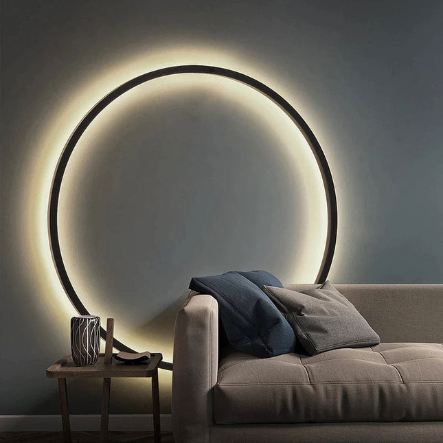 Modern Circle | Wall Light with Soft LED Glow | Stylish Sconce for Ambient Illumination 1