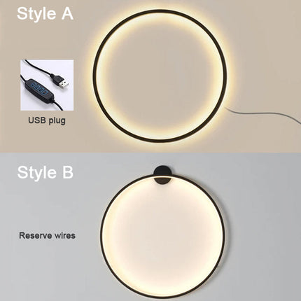 Modern Circle | Wall Light with Soft LED Glow | Stylish Sconce for Ambient Illumination 5