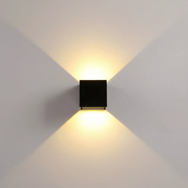 Modern Cube LED Wall Light with Motion Sensor & Rechargeable Battery | Smart Home Lighting Solution 0
