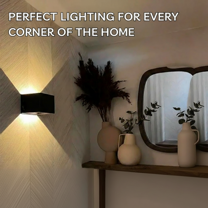 Modern Cube LED Wall Light with Motion Sensor & Rechargeable Battery | Smart Home Lighting Solution 8