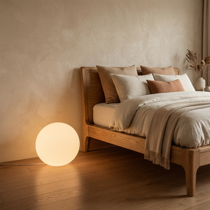 Modern Floor Lamp | Globe-Shaped Shade with Soft Light Diffusion | Minimalist Design for Living Room Elegance 8
