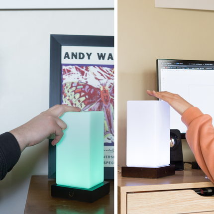 Modern Friendship Lamp with Stylish Timber & Frosted Glass Design | Instant Connection for Meaningful Relationships 6