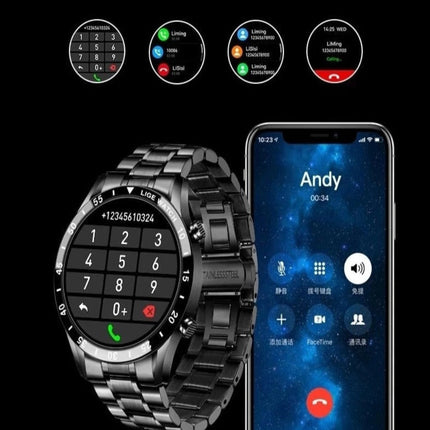 Modern Health Tracker | Smartwatch with 4G Connectivity & AMOLED Display | Elegant Stainless Steel Design for Daily Use 3
