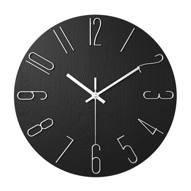 Modern Home Decor | 30 cm Silent Wall Clock with Minimalist Design | Elegant Timepiece for Any Space 0