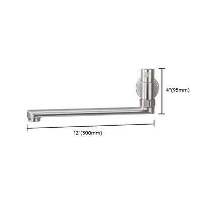Modern Kitchen Faucet | Stainless Steel Pot Filler with Swivel Spout | Wall Mounted Design for Easy Access 2