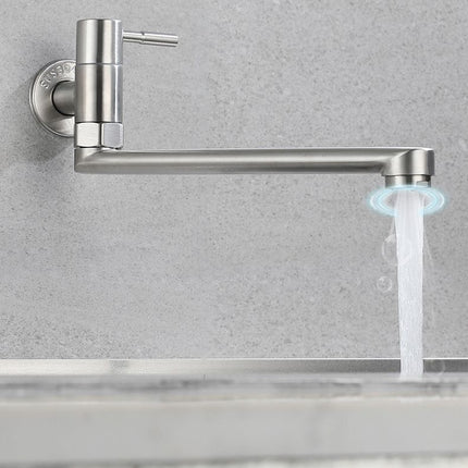 Modern Kitchen Faucet | Stainless Steel Pot Filler with Swivel Spout | Wall Mounted Design for Easy Access 3