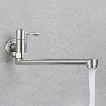 Modern Kitchen Faucet | Stainless Steel Pot Filler with Swivel Spout | Wall Mounted Design for Easy Access 5