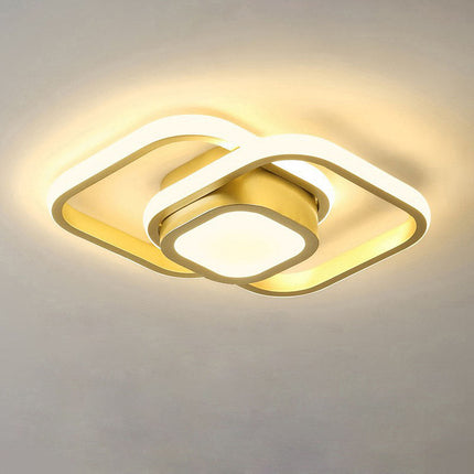 Modern LED Ceiling Light | Sleek Double Ring Design with Energy Efficiency | Versatile Fixture for Contemporary Spaces 10