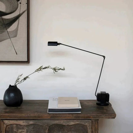 Modern LED Desk Lamp with Adjustable Arm & Dimming Control | Minimalist Design for Focused Illumination 5