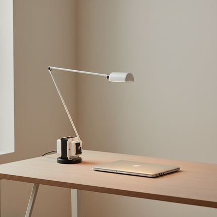 Modern LED Desk Lamp with Adjustable Arm & Dimming Control | Minimalist Design for Focused Illumination 8