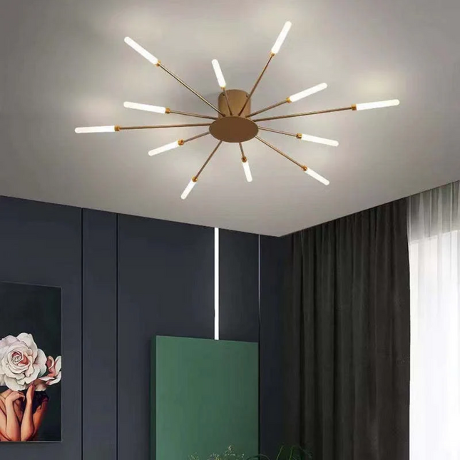 Modern LED Flush Mount Ceiling Light with Energy-Efficient Illumination | Sleek Design for Living Rooms and Bedrooms 0