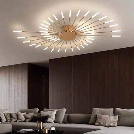 Modern LED Flush Mount Ceiling Light with Energy-Efficient Illumination | Sleek Design for Living Rooms and Bedrooms 1
