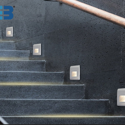 Modern LED Step Lights | Motion-Sensing Recessed Lighting with Four Color Options | Safe Illumination for Indoor and Outdoor Use 1