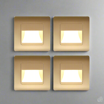 Modern LED Step Lights | Motion-Sensing Recessed Lighting with Four Color Options | Safe Illumination for Indoor and Outdoor Use 8