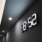 Modern LED Wall Clock with Digital Display & 3D Effect | Stylish Wall Clock Decor for Any Room 0