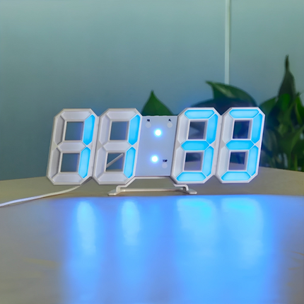 Modern LED Wall Clock with Digital Display & 3D Effect | Stylish Wall Clock Decor for Any Room 5