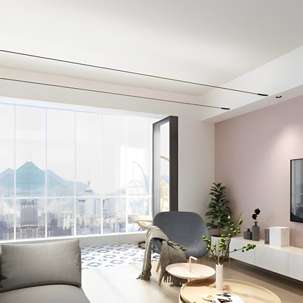Modern Linear LED Strip Light with Rotatable Base for Adjustable Illumination 2