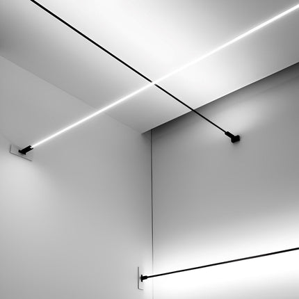 Modern Linear LED Strip Light with Rotatable Base for Adjustable Illumination 8