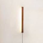 Diameter 24 in x H 2 in / Walnut Color / Warm Light & US Plug