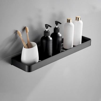 Modern Matt Black Bathroom Accessories Set with Multiple Shelf Options | Durable Stainless Steel for Stylish Organization 13