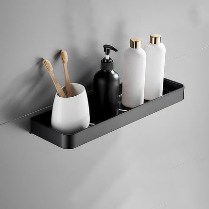 Modern Matt Black Bathroom Accessories Set with Multiple Shelf Options | Durable Stainless Steel for Stylish Organization 15