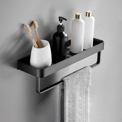 Modern Matt Black Bathroom Accessories Set with Multiple Shelf Options | Durable Stainless Steel for Stylish Organization 17