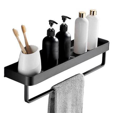 Modern Matt Black Bathroom Accessories Set with Multiple Shelf Options | Durable Stainless Steel for Stylish Organization 5