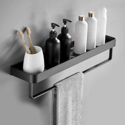 Modern Matt Black Bathroom Accessories Set with Multiple Shelf Options | Durable Stainless Steel for Stylish Organization 9
