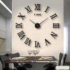 Roman Numerals – Black / 40 cm