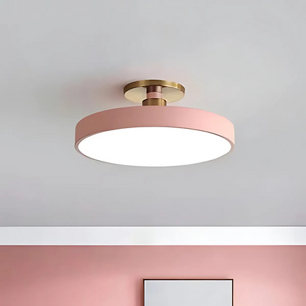 Modern Minimalist | Flush Mount Ceiling Light with Dimmable LED | Scandinavian Design for Cozy Atmosphere 4