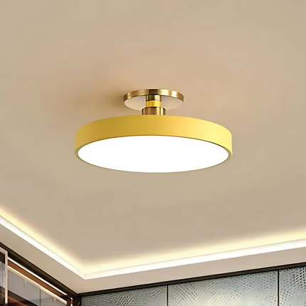 Modern Minimalist | Flush Mount Ceiling Light with Dimmable LED | Scandinavian Design for Cozy Atmosphere 5