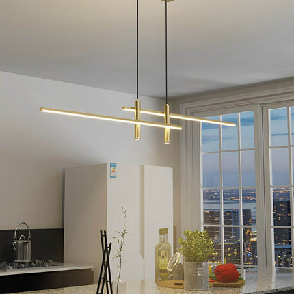 Modern Minimalist | Slim Linear Pendant Lamp with Adjustable Dimming | Perfect for Contemporary Interiors 3
