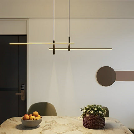Modern Minimalist | Slim Linear Pendant Lamp with Adjustable Dimming | Perfect for Contemporary Interiors 4