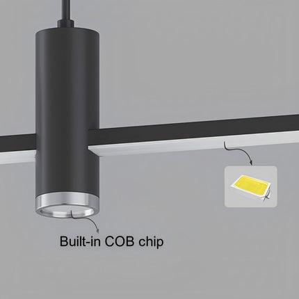 Modern Minimalist | Slim Linear Pendant Lamp with Adjustable Dimming | Perfect for Contemporary Interiors 5