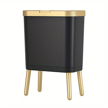 Modern Odour-Sealing Trash Can | 15L Stylish Waste Bin with Elevated Legs for Clean Living Spaces 6