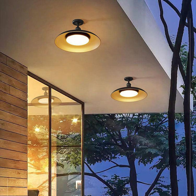 Modern Outdoor Ceiling Light | Waterproof Semi Flush Mount Fixture for Patio 0