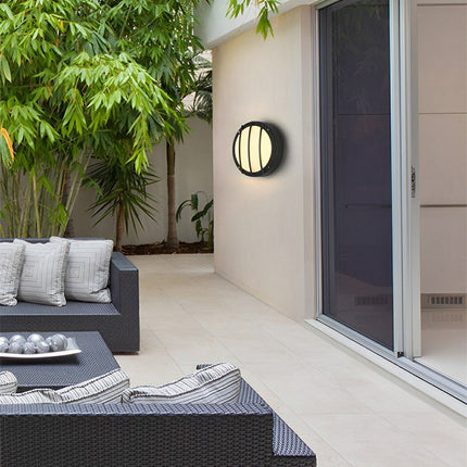 Modern Outdoor Wall Light | Round LED Sconce with IP65 Waterproof Rating | Durable Exterior Lighting for Patios and Gardens 4
