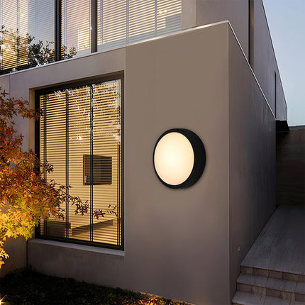 Modern Outdoor Wall Light | Round LED Sconce with IP65 Waterproof Rating | Durable Exterior Lighting for Patios and Gardens 6