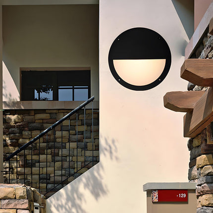 Modern Outdoor Wall Light | Round LED Sconce with IP65 Waterproof Rating | Durable Exterior Lighting for Patios and Gardens 7
