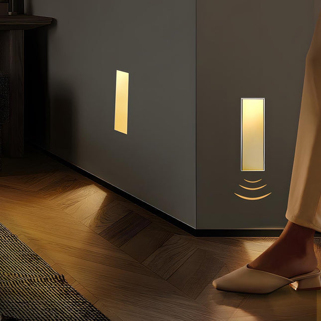 Modern Recessed LED Step Light with Motion Sensor & Adjustable Color Temperature | Ideal for Indoor Stairways and Hallways 0
