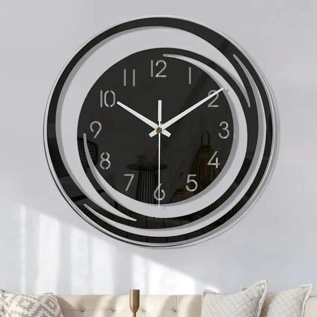 Modern Scandinavian | Wall Clock with Silent Mechanism | Elegant Design for Minimalist Interiors 0