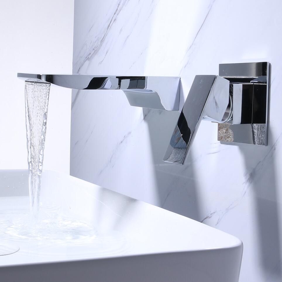 Modern Wall-Mounted Water Tap | Touchless Operation & Adjustable Settings | Sleek Design for Effortless Control 0