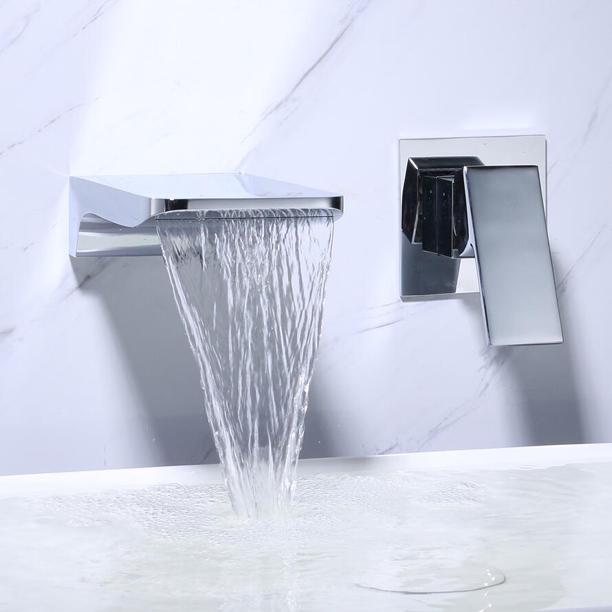 Modern Wall-Mounted Water Tap | Touchless Operation & Adjustable Settings | Sleek Design for Effortless Control 1