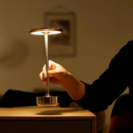 Modern Wireless Charging Lamp with Elegant Aluminum Design for Cozy Ambiance 5
