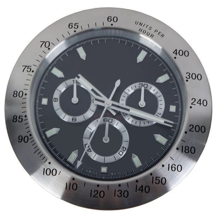 Wall Clocks, Stainless Steel Analog Clock with Luminous Hands – image 5