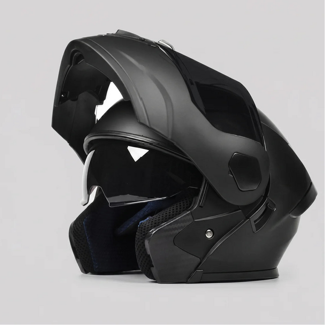 Modular Flip-Up Motorcycle Helmet with Tinted Visor | Full-Face Safety for Comfortable Riding 0