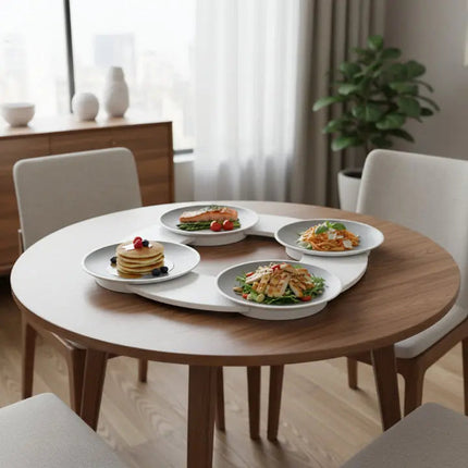 Modular Rotating Serving Tray with Non-Slip Surface & Heat Resistance | Effortless Dining Experience 6