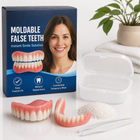 Vepine Custom Smile | Moldable False Teeth Set for Men & Women with Custom Fit | Temporary Easy Denture Kit for Missing & Chipped Teeth