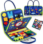 Montessori Learning Board | Toddler Activity Toy with 7 Engaging Activities | Develop Fine Motor Skills for Ages 1-4 0