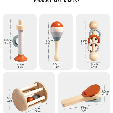 Montessori Musical Instrument Set for Toddlers with Professionally Tuned Sounds | Educational Gift for Early Music Discovery 4
